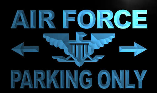 Air Force Parking Only Neon Light Sign